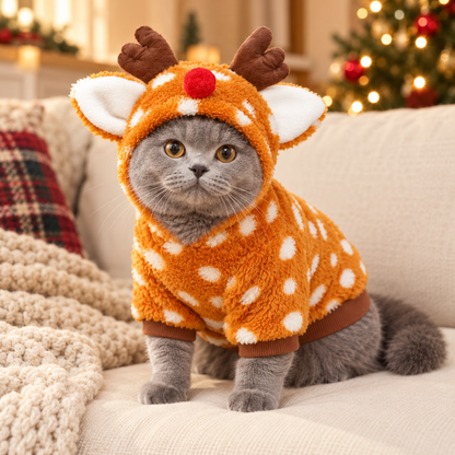 Christmas Reindeer Costume for Dogs & Cats