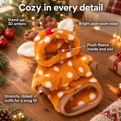 Christmas Reindeer Costume for Dogs & Cats