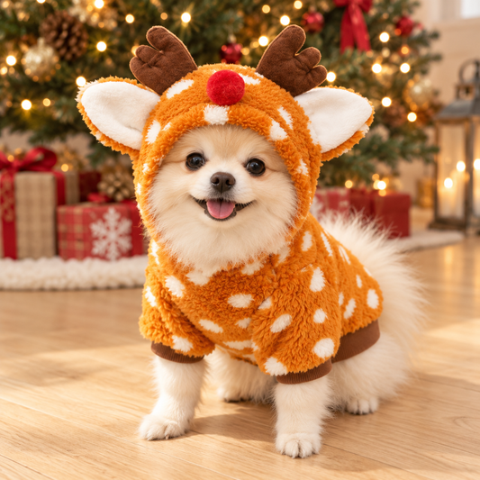 Christmas Reindeer Costume for Dogs & Cats
